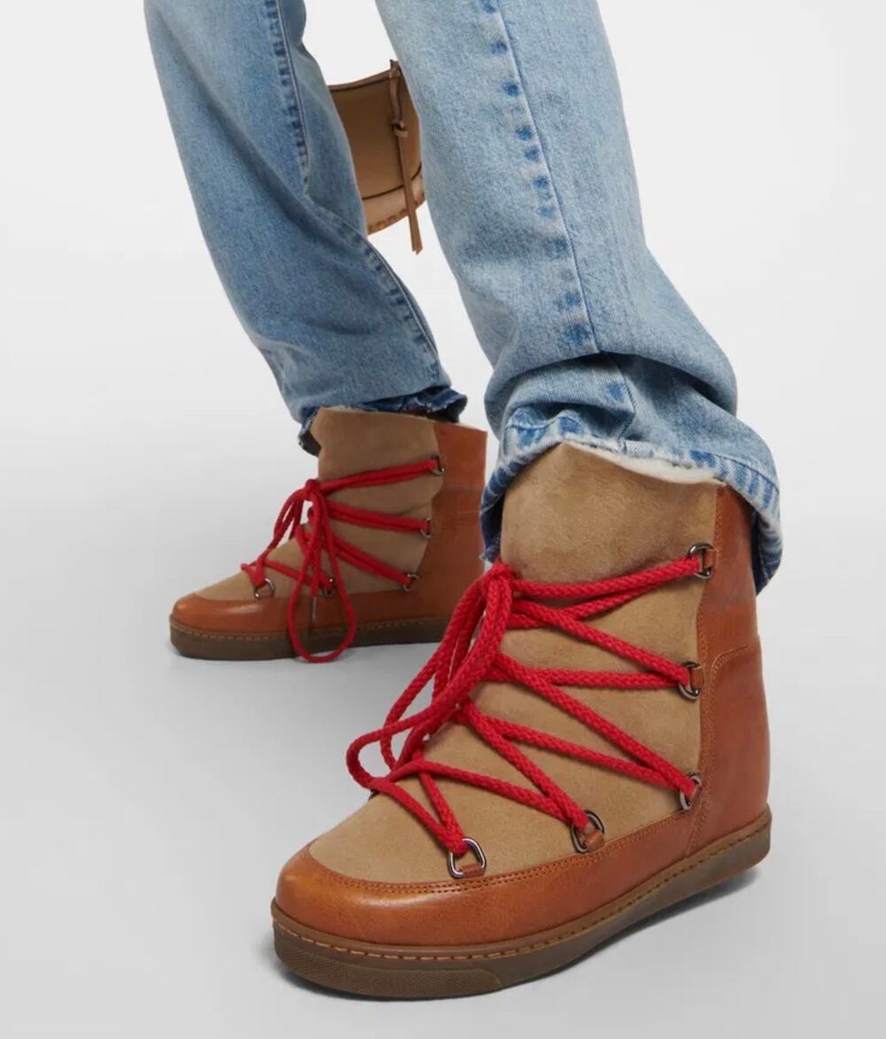 Isabel Marant Nowles leather snow boots